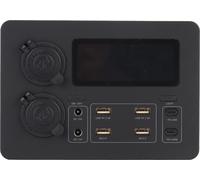 Mini-boîtier d'alimentation 12 V, 100 W, écran LED haut, 6 ports USB, station portable pour SUV, bateaux, yachts, voitures