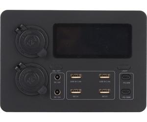Mini-boîtier d'alimentation 12 V, 100 W, écran LED haut, 6 ports USB, station portable pour SUV, bateaux, yachts, voitures