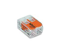 Mini borne de connexion à levier 2 x 0 2-4 mm² - 1 pièce