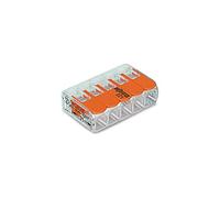 MINI BORNE DE CONNEXION À LEVIER 5 x 0.2-4 mm² POUR TOUT TYPE DE CÂBLE (Lot de 1)