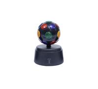 Mini Boule Disco Led Rotative 11cm Noir