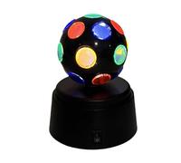 Mini Boule Disco Lumineuse ABS Alimentée Par Batterie | Lumière De Fête Rotative À LED Avec Rotation À 360°, Effets De Changement De Couleur, Conception Portable | Lumières Disco Pour Fête, Maison, Ba