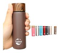 Mini bouteille d'eau en acier inoxydable de 150 ml, petites fioles isothermes à vide pour café, petite capacité, portable, voyage, tasse isotherme (couleur café mat)
