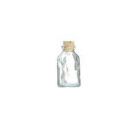 Mini bouteille en verre 6 cm avec bouchon liège