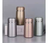 Mini bouteille isotherme en acier inoxydable de 350ml, thermos sous vide, bouteille d'eau de voyage, tasses de normalisation rose gold