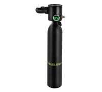 Mini Bouteille Plongée, 0.5L, Aluminium, Portable, Pro Sécurité, Sac Inclus | Alliage Aluminium, Miroir RéSistant, 0.5L/100L Air, Silicone Alimentaire, Jauge Pression Lumineuse, Port Pratique