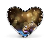 Mini broche de Noël classique à paillettes dorées en alliage d'aluminium de 2,5 cm pour sac à dos, chapeau, costume, veste, décoration de vêtements
