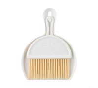 Mini brosse de nettoyage et pelle à poussière, petit balai en plastique pour clavier de bureau, grille d'aération de voiture, micro-ondes, blanc