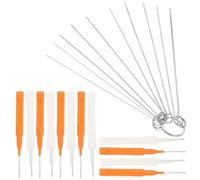Mini brosse de nettoyage pour aerateurs de robinet ABS 6,30 CM | Débouche les petites buses sans démontage, poils doux pour nettoyage manuel précis, prise ergonomique d’une main, format