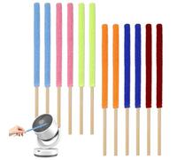 Mini brosses à épousseter et ventilateur de nettoyage - 12 bâtons de dépoussiérage en microfibre, aléatoires, pour un nettoyage efficace dans les espaces difficiles d'accès, idéal pour la maison, la