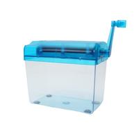 Mini Broyeur Manuel A6 de Bureau en ABS Métal, Coupe-bandes 3 MM | Opération à Main, pour Papiers A6 et Billets, Entrée 123mm, Usage Maison et Locaux, Bleu
