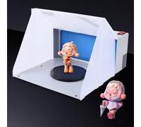 Mini cabine de peinture - Studio pour aérographe - 25W - Compacte - Inclut une table rotative