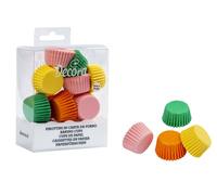 Mini caissettes à cupcakes en papier MIX COLOR 27x17 mm DECORA 200 pièces