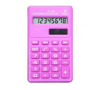 Mini Calculatrice Portable Couleur Bonbon, Compacte, Longue Durée, Double Alimentation, Fournitures De Bureau