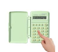Mini calculatrice - Pro | Calculatrice numérique de poche avec couvercle | 10 x 6 cm pour étudiants, enseignants, comptables, casiers, examens, bureau, matériel d'affaires | 2026 Pro