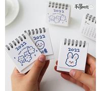 Mini Calendrier Créatif Lapin 2022 Mignon 1 Pièce, Papeterie De Décoration De Bureau, Fournitures Scolaires