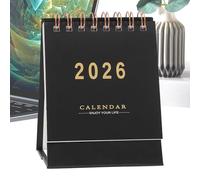 Mini Calendrier De Bureau - 2026 Calendrier Petit Calendriier De Burreau | Organisateur De Tâches Et De Rendez-vous De Dessk Callendar Compact Callendar | Calendriier De Table De Bureau Élégant P
