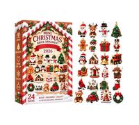 Mini Calendrier De L'Avent En Briques De Noël Calendrier de compte à | Décoration de Noël pour l'Avent Pour Adultes Appartement Salon Chambre Chambre Bébé Bureau Bibliothèque Chem UN