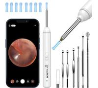 Mini caméra avec connexion Wi-Fi Full HD, objectif 30 mm et éclairage à 6 LED, compatible avec les smartphones et tablettes de toutes marques