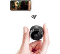 Mini caméra avec vidéo HD 1080p, vision nocturne, détection de mouvement et connectivité Wi-Fi