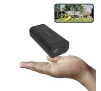 Mini caméra de sécurité d'intérieur sans fil WiFi 1080p portable étanche avec détection humaine, faible consommation d'énergie, veille en veille, réveil à distance, très longue durée de vie de la