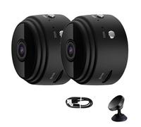 Mini Caméra de Sécurité Magnétique, Caméra de Sécurité 360, Mini Caméra de Sécurité Sans Fil, Mini Caméra Magnétique Cachée pour la Maison, Nanny Cam pour la Sécurité Domestique, Contrôle par
