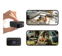 Mini Camera de Surveillance Sans Fil 4K 3 Modes:Wi-FI/Hotspot/sans WiFi Vision Nocturne Détection Mouvement Installation Polyvalente