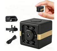 Mini Caméra Espion sans Fil 1080P, Micro de Surveillance Spy Cam | Détection de Mouvement et Vision Nocturne, Discrète Invisible Camera Cachée pour Maison, sans Internet Noir