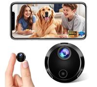 Mini Camera Espion sans Fil, Micro Camera Surveillance Wifi Interieur/Exterieur sans Fil Discrete, Vision Nocturne et Détection de Mouvement, 1080P Petit Cachee Camera Espion Bebe Maison Chat Voiture
