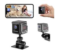 Mini Caméra Espion sans Fil WiFi et Bluetooth, 2K Caméra de Surveillance Intérieure/Extérieure - Vision Nocturne & Détection de Mouvement, Enregistrement à Distance, Camera Intérieur WiFi sans Fil