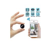 Mini Camera Espion WiFi 1080p Magneti sans Fil Nanny Cachée et Vision Nocturne Interieur Exterieur Surveillance pour iOS Android-Noir