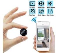 Mini Camera Espion WiFi 1080p Magneti sans Fil Nanny Cachée et Vision Nocturne Interieur Exterieur Surveillance pour iOS Android-Noir G