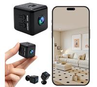 Mini Caméra sans Fil 1080P avec Vision Nocturne, Détection de Mouvement | Micro Caméra de Surveillance Intérieure WiFi Rechargeable Autonomie 4H pour Maison, Bureau, Voiture Enfants et Animaux