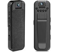 Mini-caméra terrestre Wi-Fi (1080p) avec objectif pivotant à 180° - portable et compacte - pour l'intérieur et l'extérieur - idéale pour la moto et les conférences