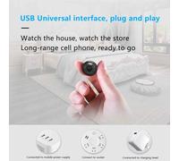 Mini caméra WiFi sans fil, vidéosurveillance HD en temps réel, support magnétique rotatif pour un positionnement et une surveillance faciles,