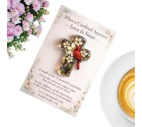 Mini carte de - Compagnon de vœux spirituel - Carte d'encouragement à la croyance - Pour adultes, hommes, adolescents, grand-mère, famille, amis, trajet, voyage, école, aventure