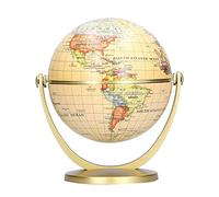 Mini Carte du Monde Globe édition Anglaise Bureau Rotatif Terre Géographie Globe Outil Pédagogique Matériel Haut de Gamme Découvrez le Monde sur