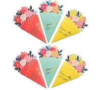 mini cartes de vœux en forme de fleur, carte cadeau d'anniversaire, décoration