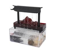 Mini Cascade, Fontaine d'eau, Fontaine de Bureau, Alimentée par USB, Flux Récurrent à LED, Fontaine d'intérieur en Plastique, Décoration de Table, Fontaine d'eau pour Chambre