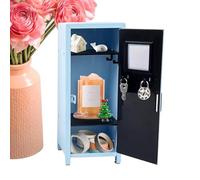 Mini casier - Organisateur conteneur peu encombrant - Mini armoire avec serrure | pour adultes, , étudiants, école, maison, bureau, chambre, salle de jeux, résidence