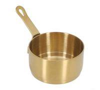 Mini casserole à lait antiadhésive en acier inoxydable pour sauces et plus pour encore, sûr (doré (80 ml)