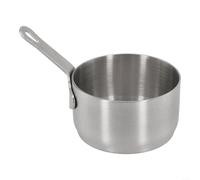 Mini casserole à sauce avec long manche en acier inoxydable, antiadhésive, pour condiments, sauces, lait, pour la maison et la cuisine (argent (80 ml)