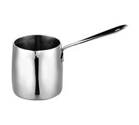 Mini Casserole Friteuse en Acier Inoxydable 304 Poignée, la Cuisine | Corps Haut sans Rivets, Surface Antiadhésive, Trou Suspendre Pratique, pour Huile, Tempura, Café et Beurre