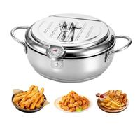 Mini casserole japonaise en acier inoxydable | Friteuse antiadhésive pour cuisine, barbecue, restaurant, appartement, salle à manger, camping, pique-nique