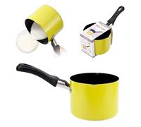 Mini Casserole, Réchauffeur de Beurre Antiadhésif Coloré avec Poignée, Mini Casserole Antiadhésive Multi Casserole à Lait Marmite Petite Casserole Pratique (Vert)