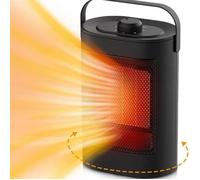 Mini Chauffage Électrique - BEIJIYI - 1500W - Chauffage + Ventilateur 2 en 1 - Protection surchauffe et anti-basculement