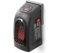 InnovaGoods® chauffage d'appoint 400 W, Mini-Chauffage Thermocéramique pour Prise, 400 W, Affichage LED, 2 Vitesses, Température Réglable, Thermostat, Minuterie, Prise Orientable, Portable, Compact