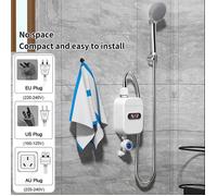 Mini chauffe-eau électrique instantané, chauffe-salle de bain 3000 W, chaleur instantanée en 3 secondes A1