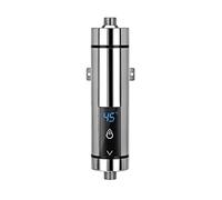 Mini chauffe-eau instantané sans réservoir pour salle de bain et cuisine - Prise UE 220 V (argent 3500 W)