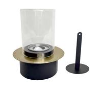 Mini cheminée de Bureau - Brasero sans fumée à Combustion Propre | Poêle de Chauffage intérieur Portable avec Verre résistant à la Chaleur | Décoration dee feu dee en Acier Inoxydable, idéale